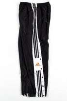 Black & White Adidas Side Snap Track Pants (sz. L)