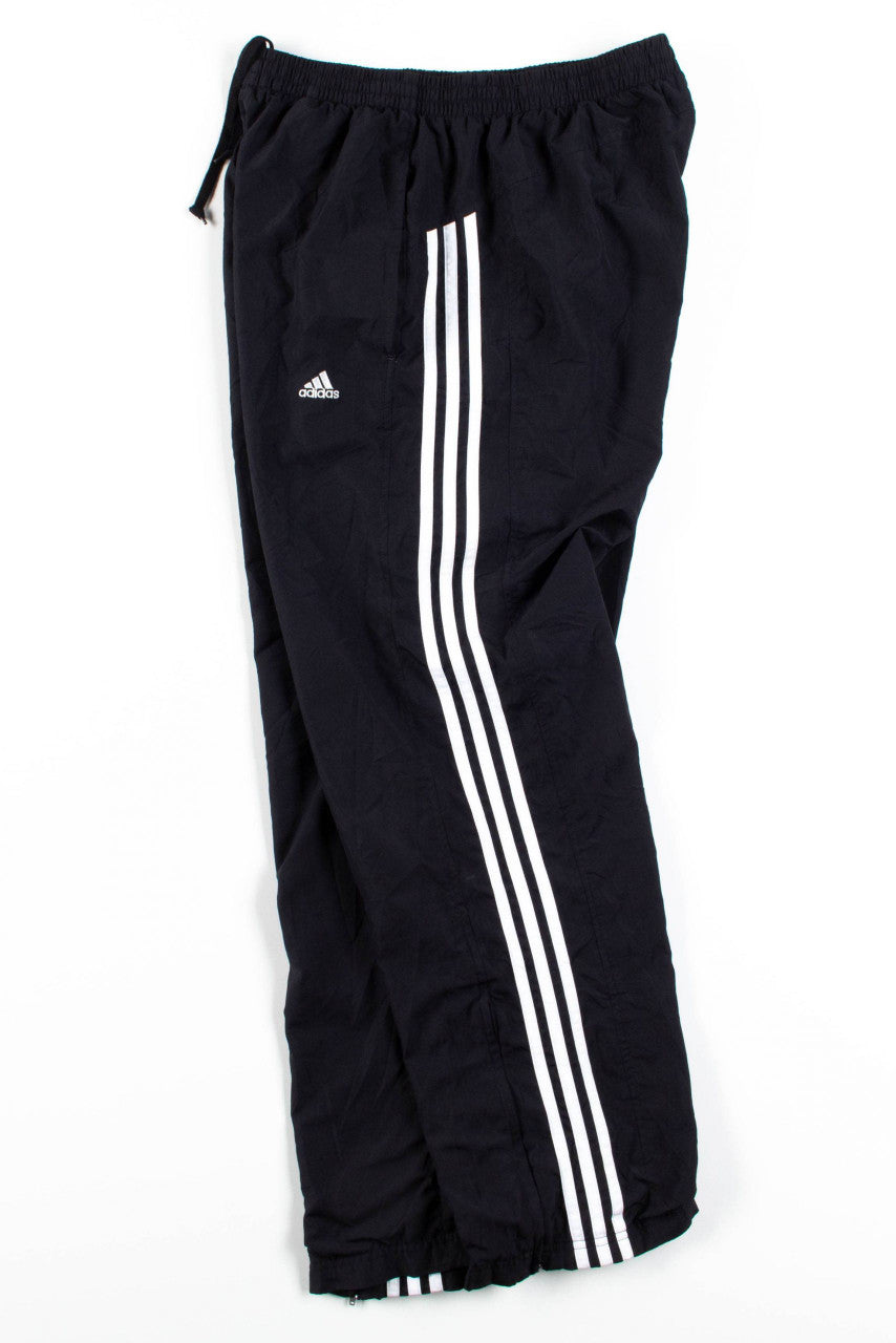 Black Adidas 3 Stripe Track Pants (sz. M) 1