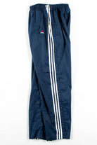 Navy Adidas Side Snap Track Pants (sz. L)