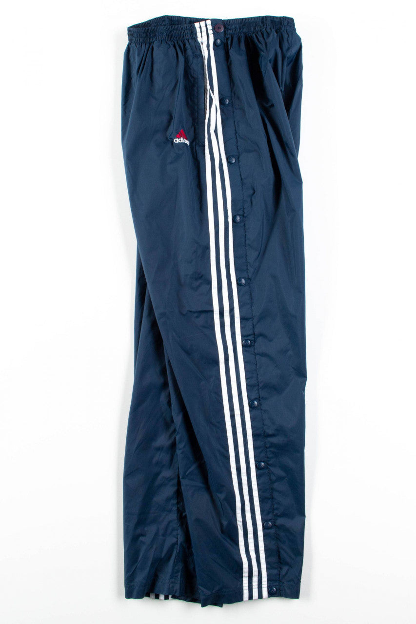 Navy Adidas Side Snap Track Pants (sz. L)