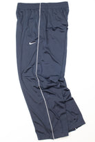 Navy Pleated Nike Track Pants