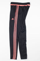 Black & Bright Coral Adidas Joggers