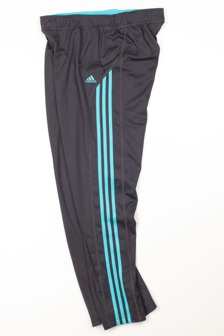 Teal Stripes Adidas Track Pants