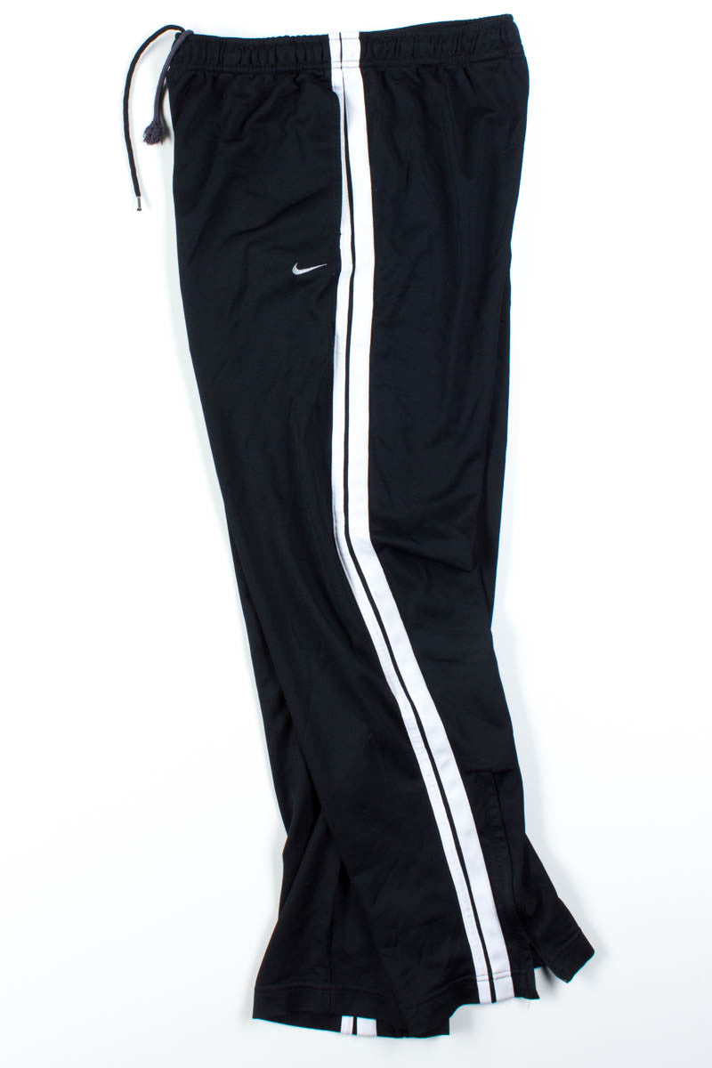 Black Nike Double Stripe Track Pants