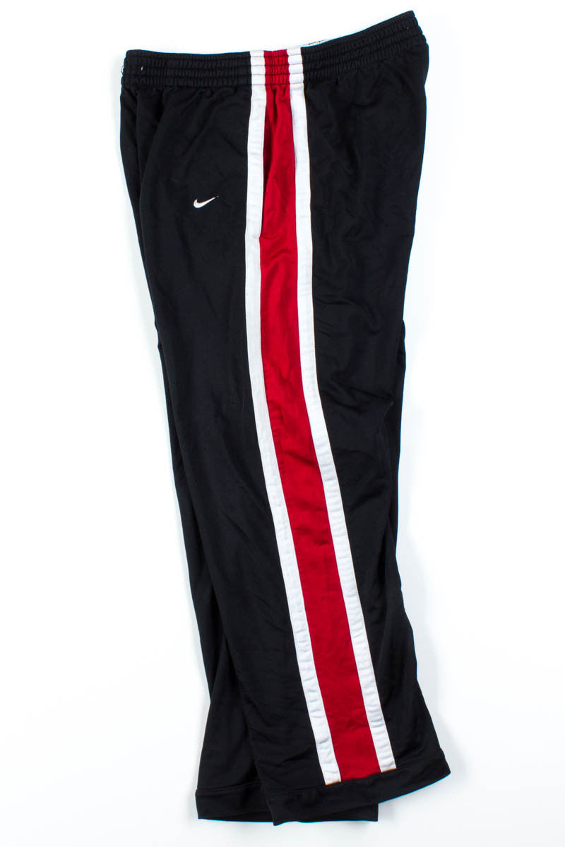 Red & Grey Stripe Nike Track Pants