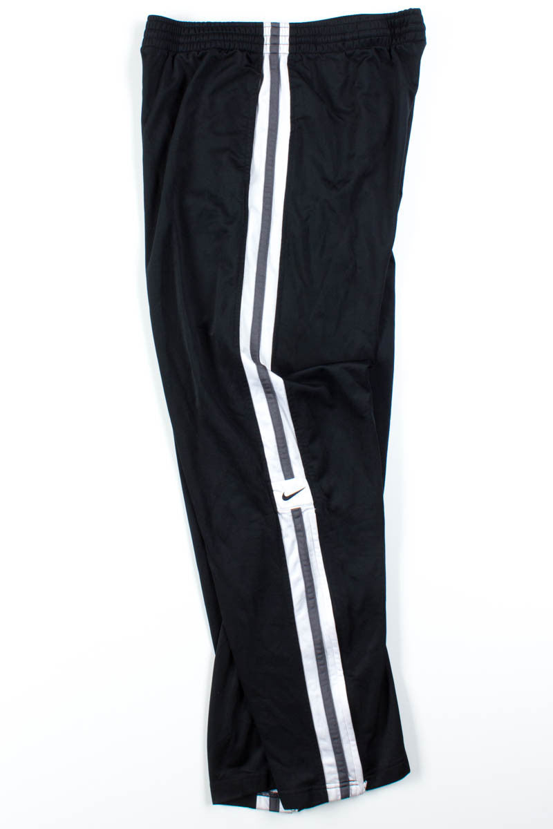 Black & White Striped Nike Track Pants