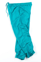 Green Nylon Track Pants