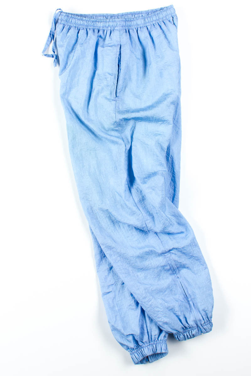 Light Blue Nylon Track Pants