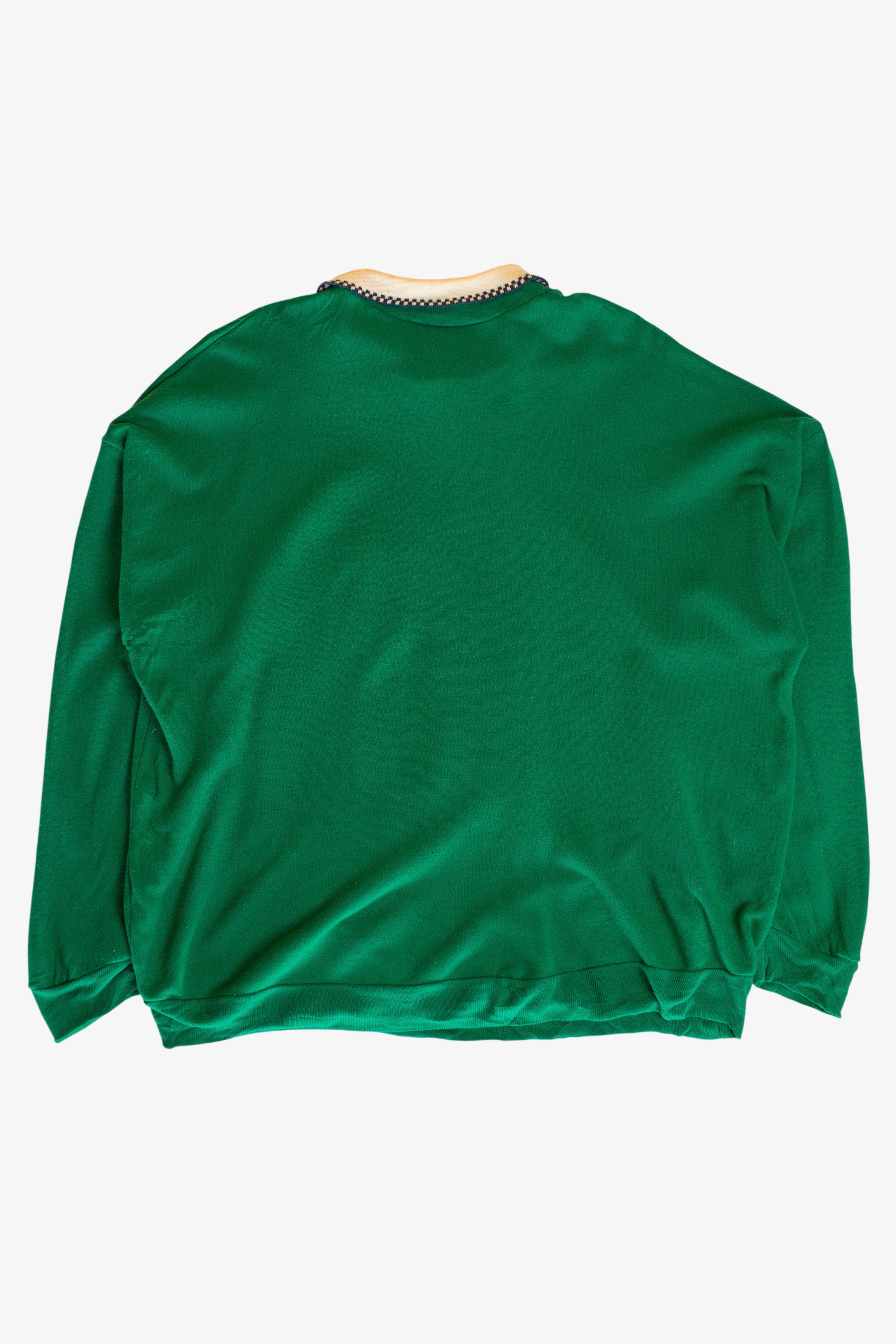 Vintage Grannycore Collared Teddy Bears Sweatshirt (1990s)