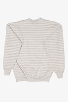 Vintage Striped Light Gray American Bald Eagle Alaska Sweatshirt (1990s)