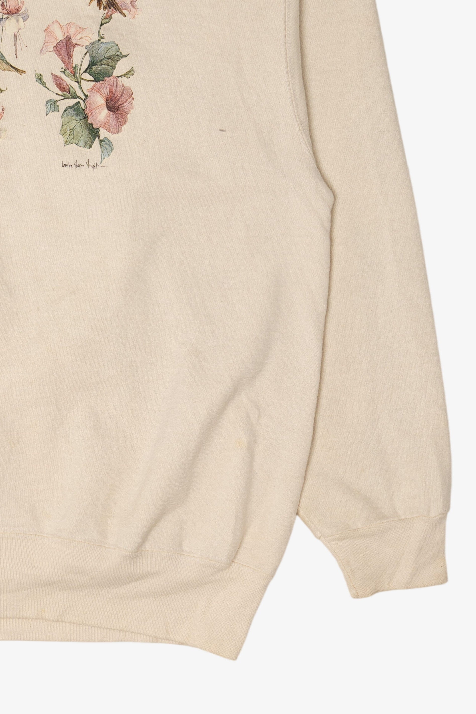 Vintage Hummingbirds And Flowers Sweatshirt (1990s)
