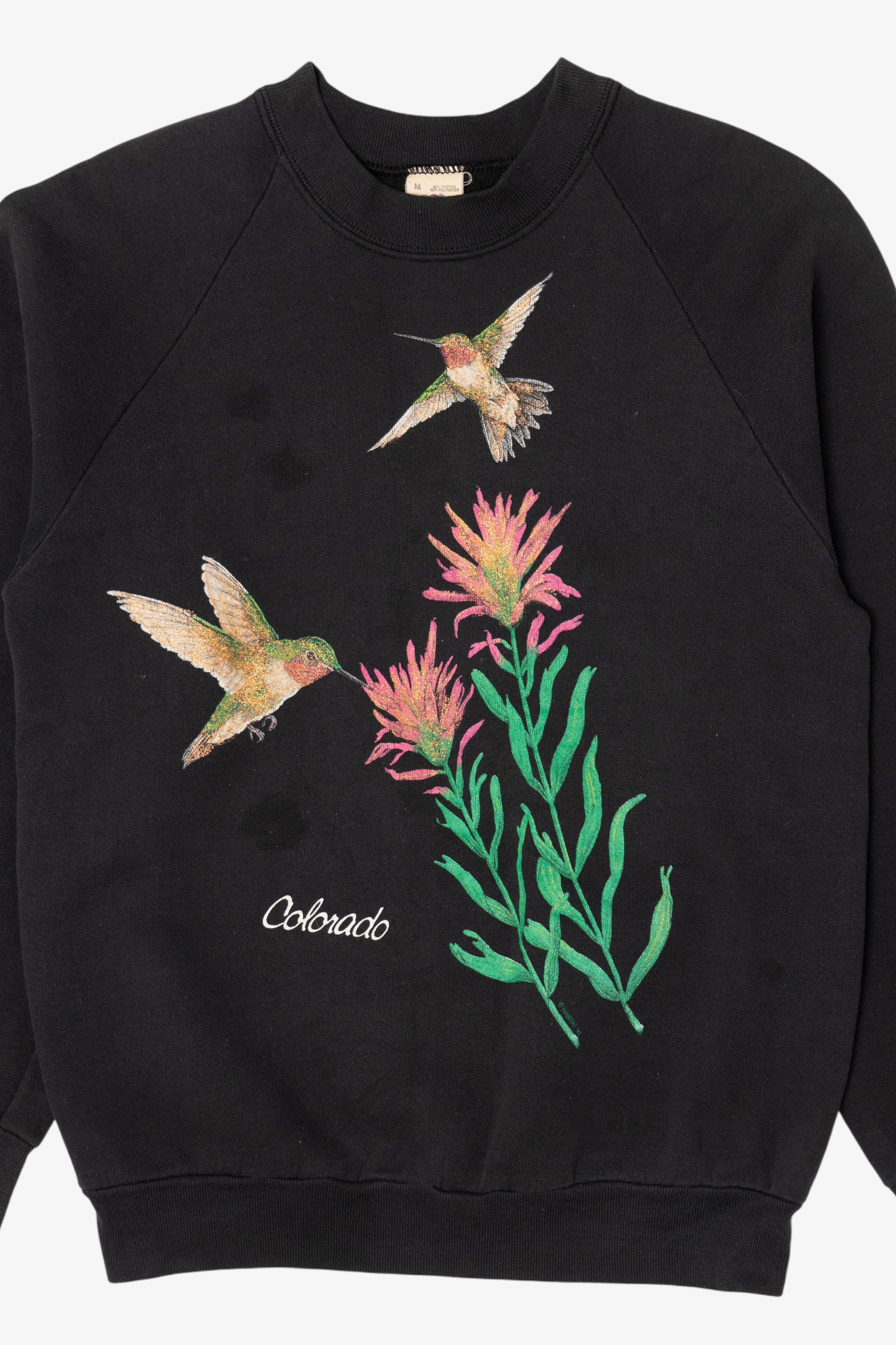 Vintage Colorado Hummingbirds Raglan Sweatshirt (1990s)