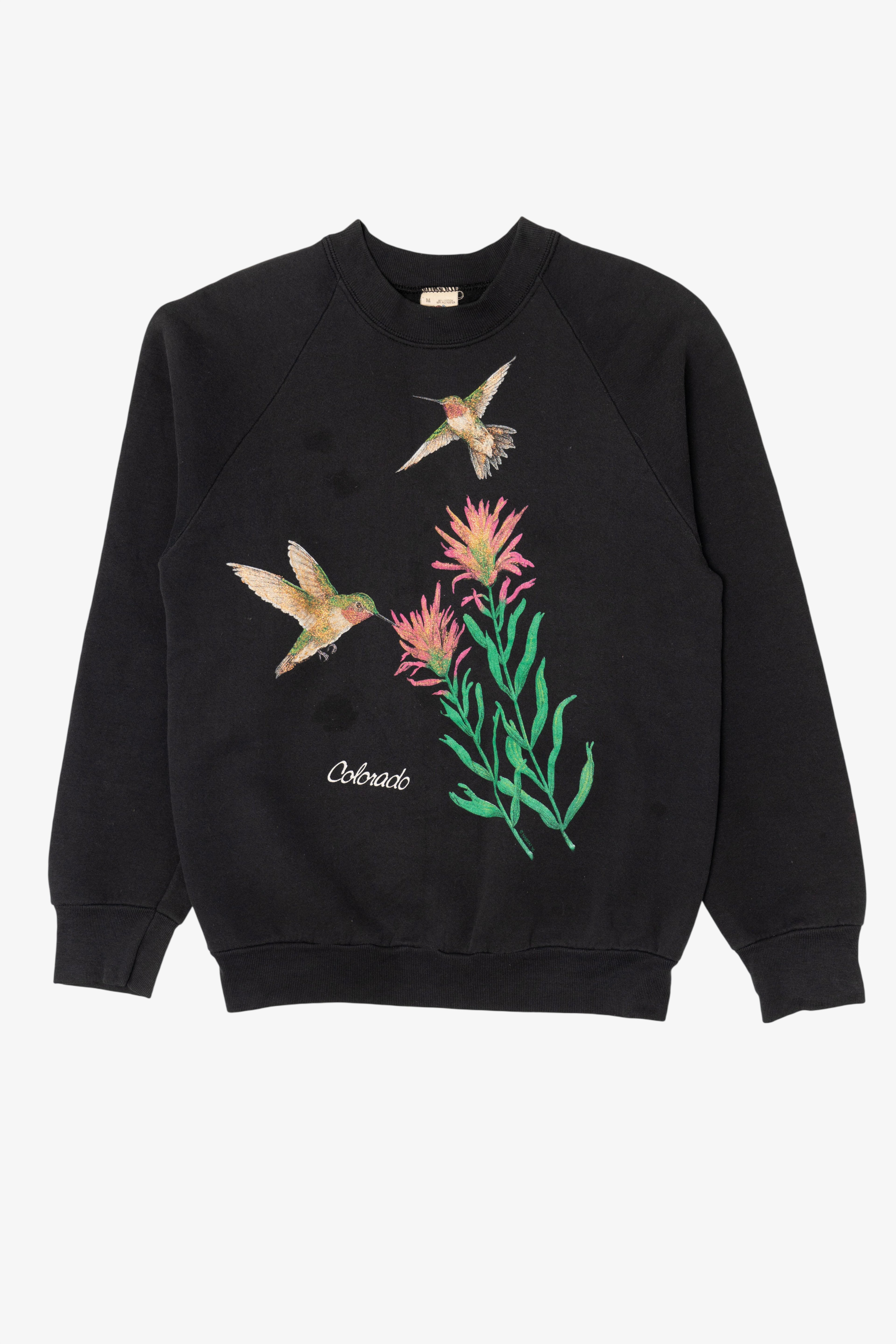 Vintage Colorado Hummingbirds Raglan Sweatshirt (1990s)