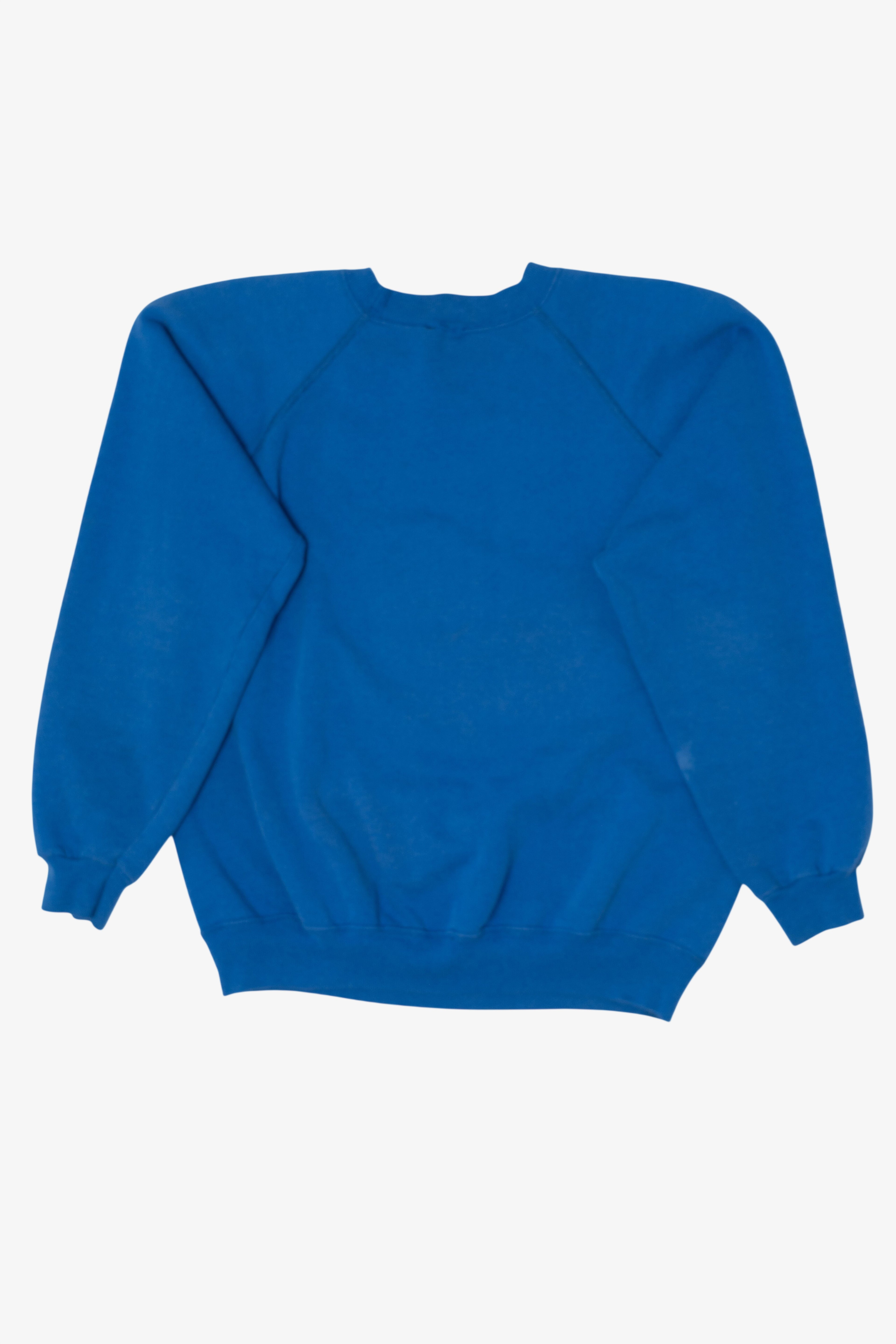 Vintage Blue Kittens And Birds Morning Sun Raglan Sweatshirt (1990s)