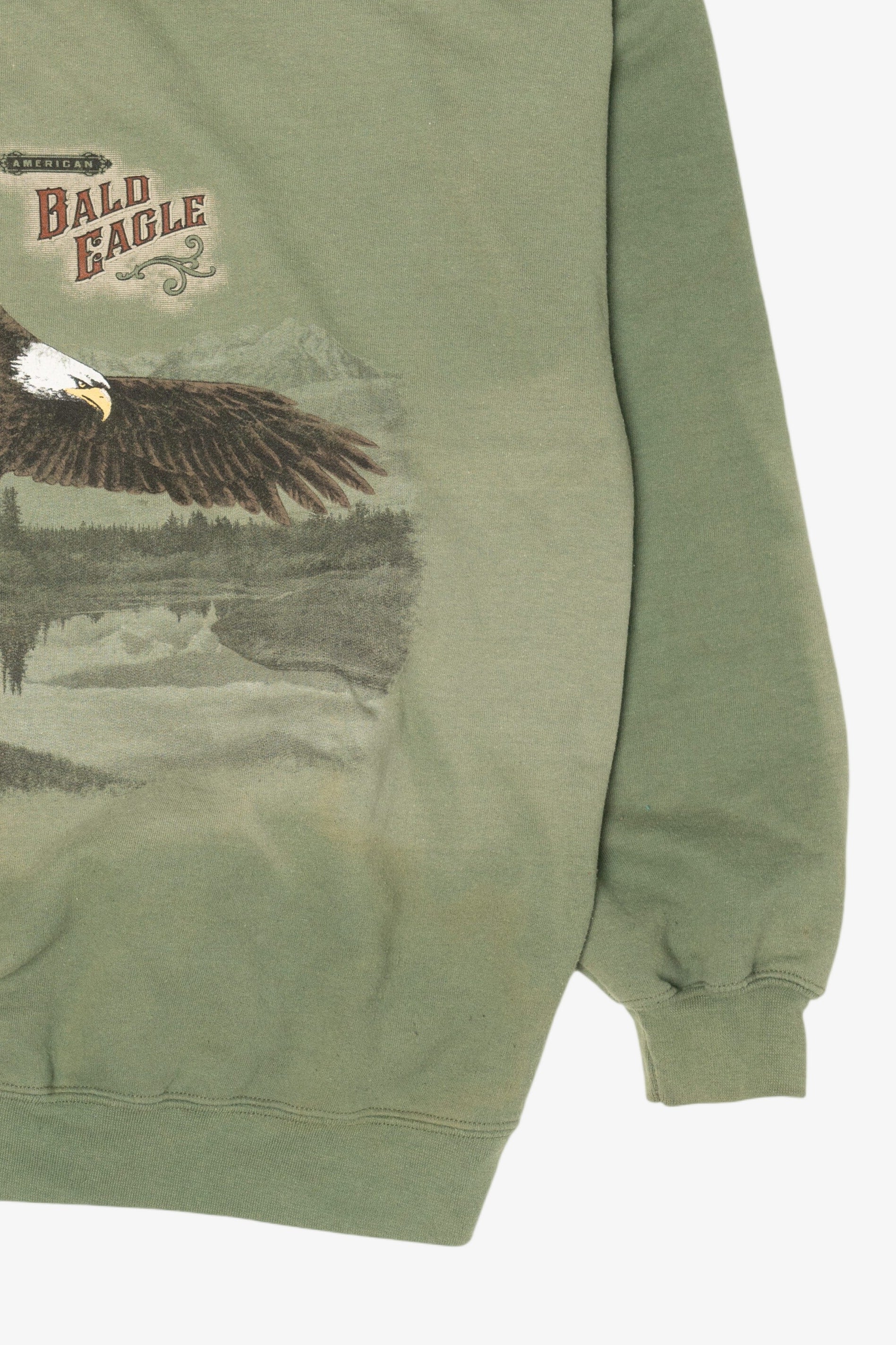 Green American Bald Eagle Sweatshirt (2010s)