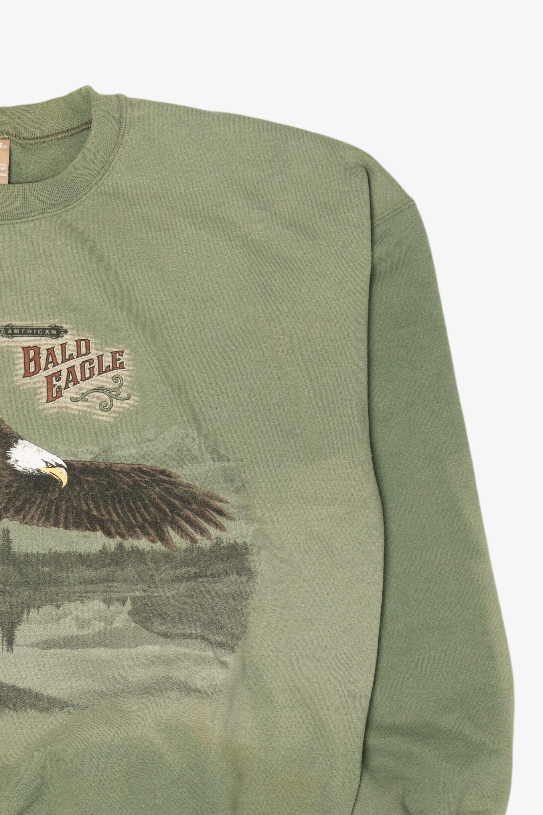 Green American Bald Eagle Sweatshirt (2010s)