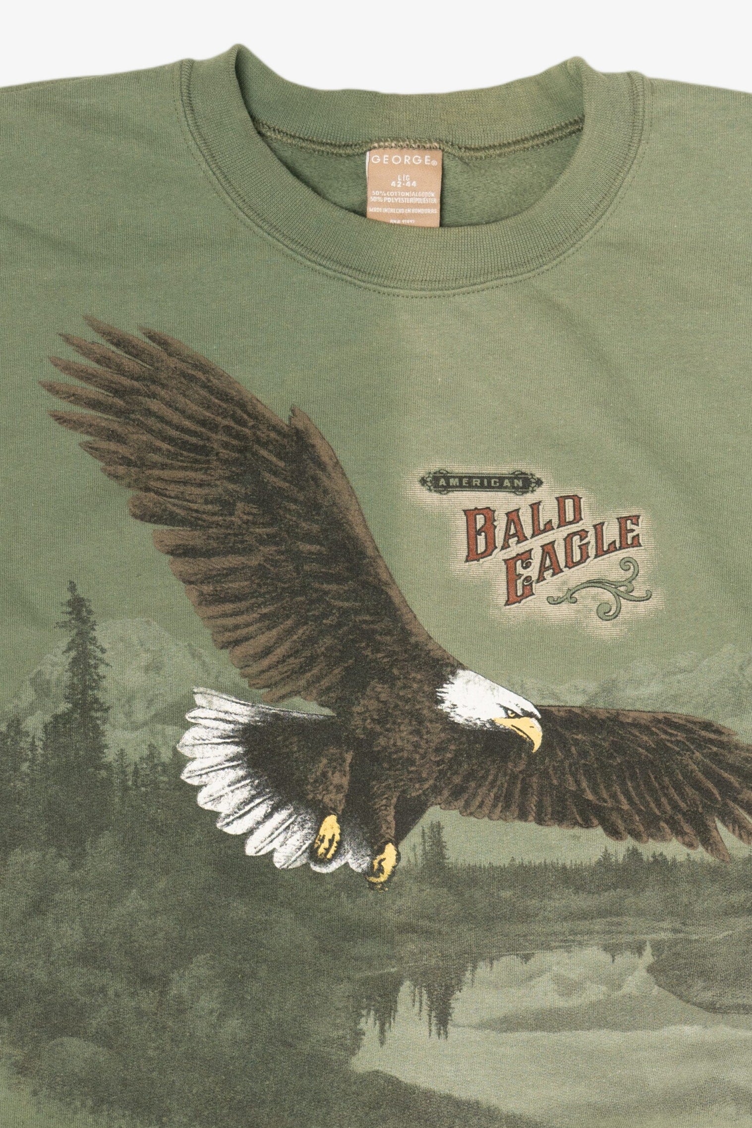 Green American Bald Eagle Sweatshirt (2010s)