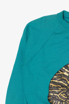 Vintage Hand Painted Cat Raglan Sweatshirt (1990s)