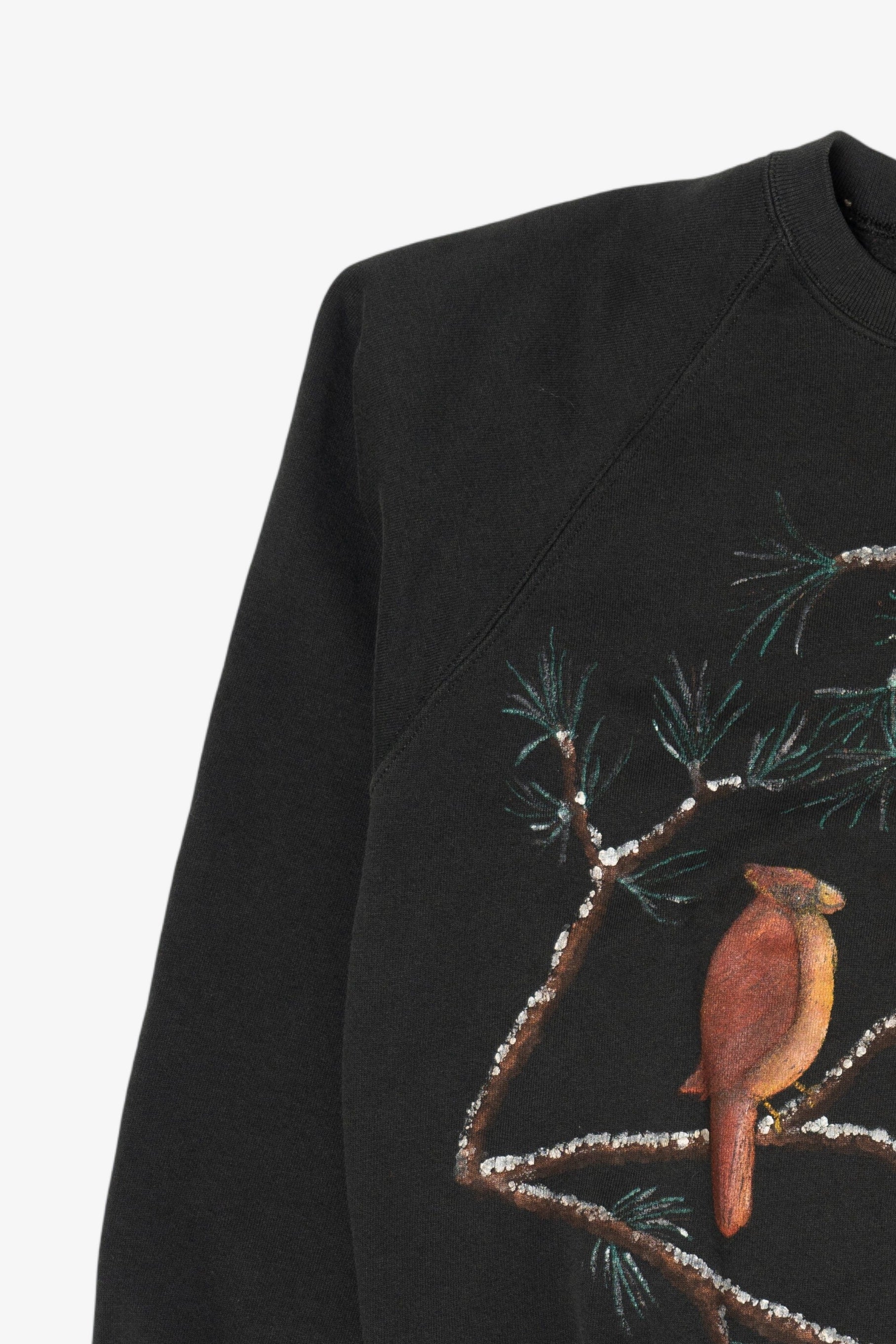 Vintage Hand Painted Cardinals Raglan Sweatshirt (1990s)