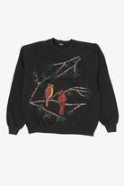 Vintage Hand Painted Cardinals Raglan Sweatshirt (1990s)