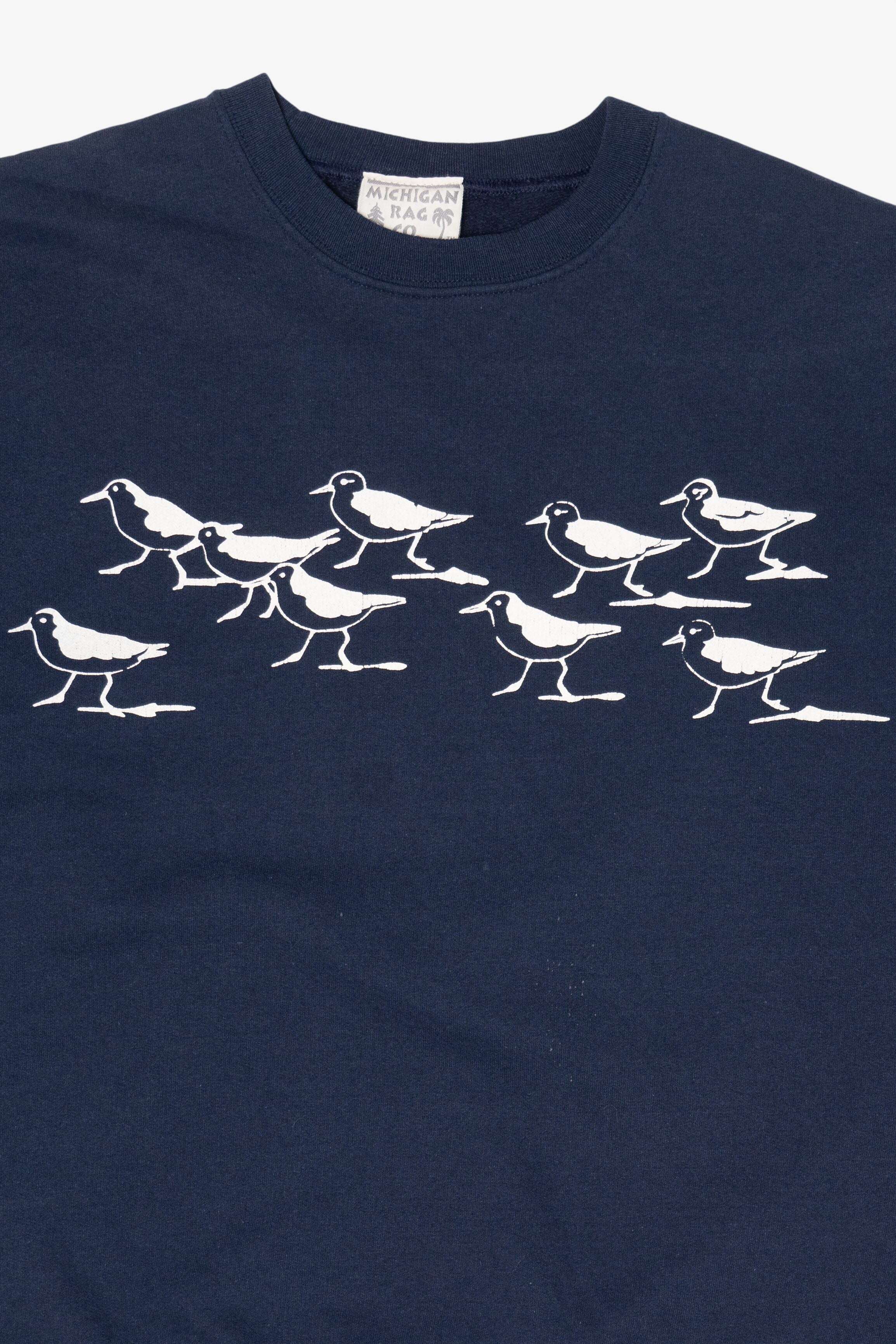 Vintage Flock Of Birds Michigan Rag Co. Sweatshirt (1990s)