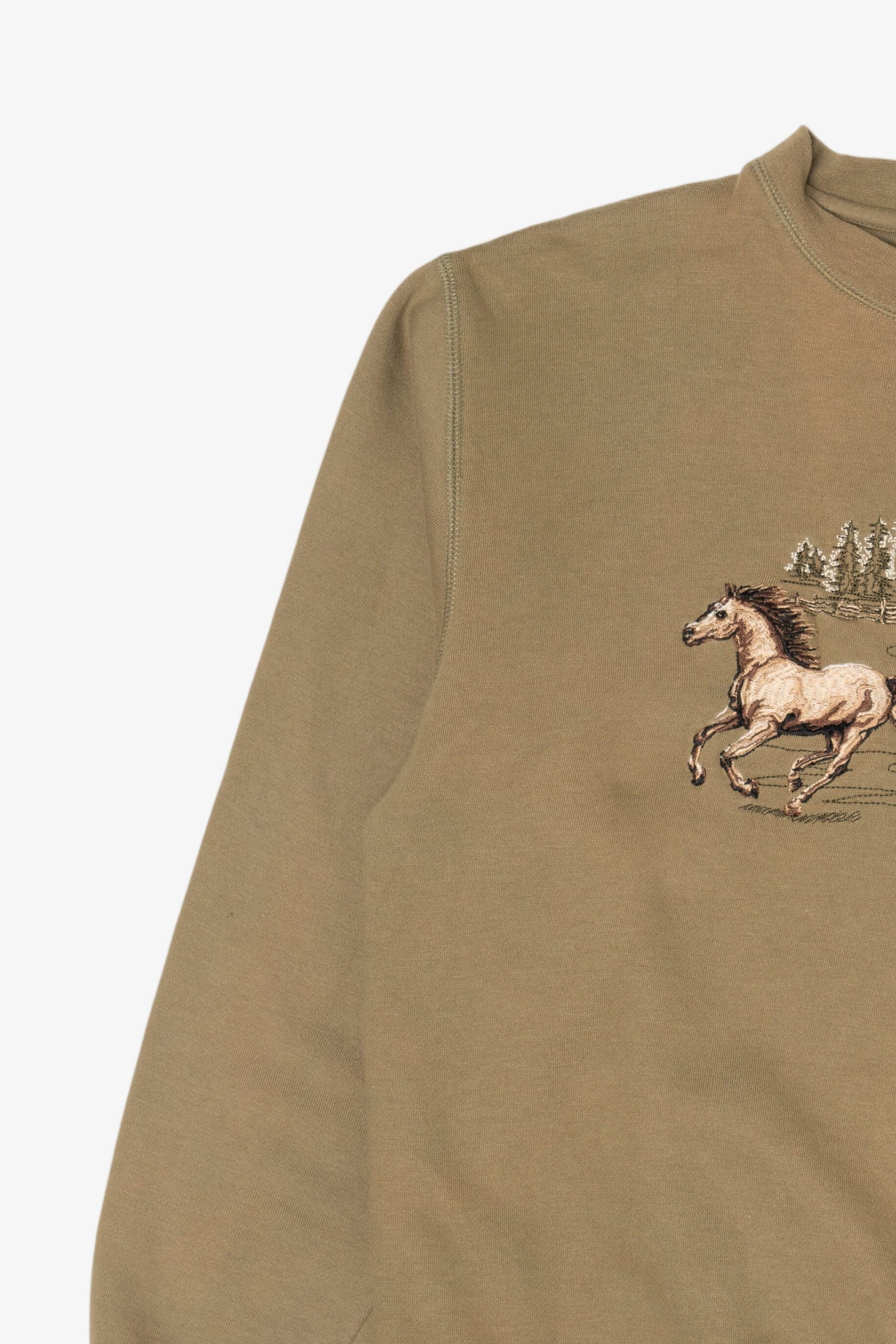Bit & Bridle Embroidered Horses Sweatshirt