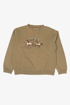 Bit & Bridle Embroidered Horses Sweatshirt