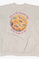 Vintage "Cats Are The Chocolate Chips In the Cookie Of Life" Sweatshirt (1990s)