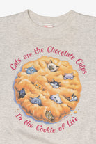 Vintage "Cats Are The Chocolate Chips In the Cookie Of Life" Sweatshirt (1990s)