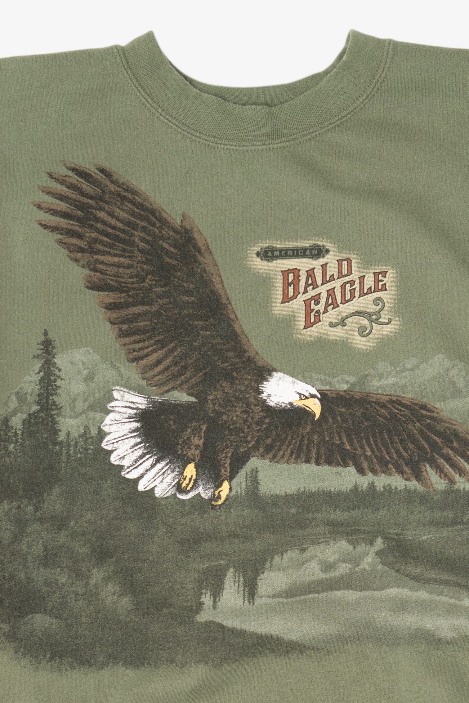 Green American Bald Eagle Sweatshirt