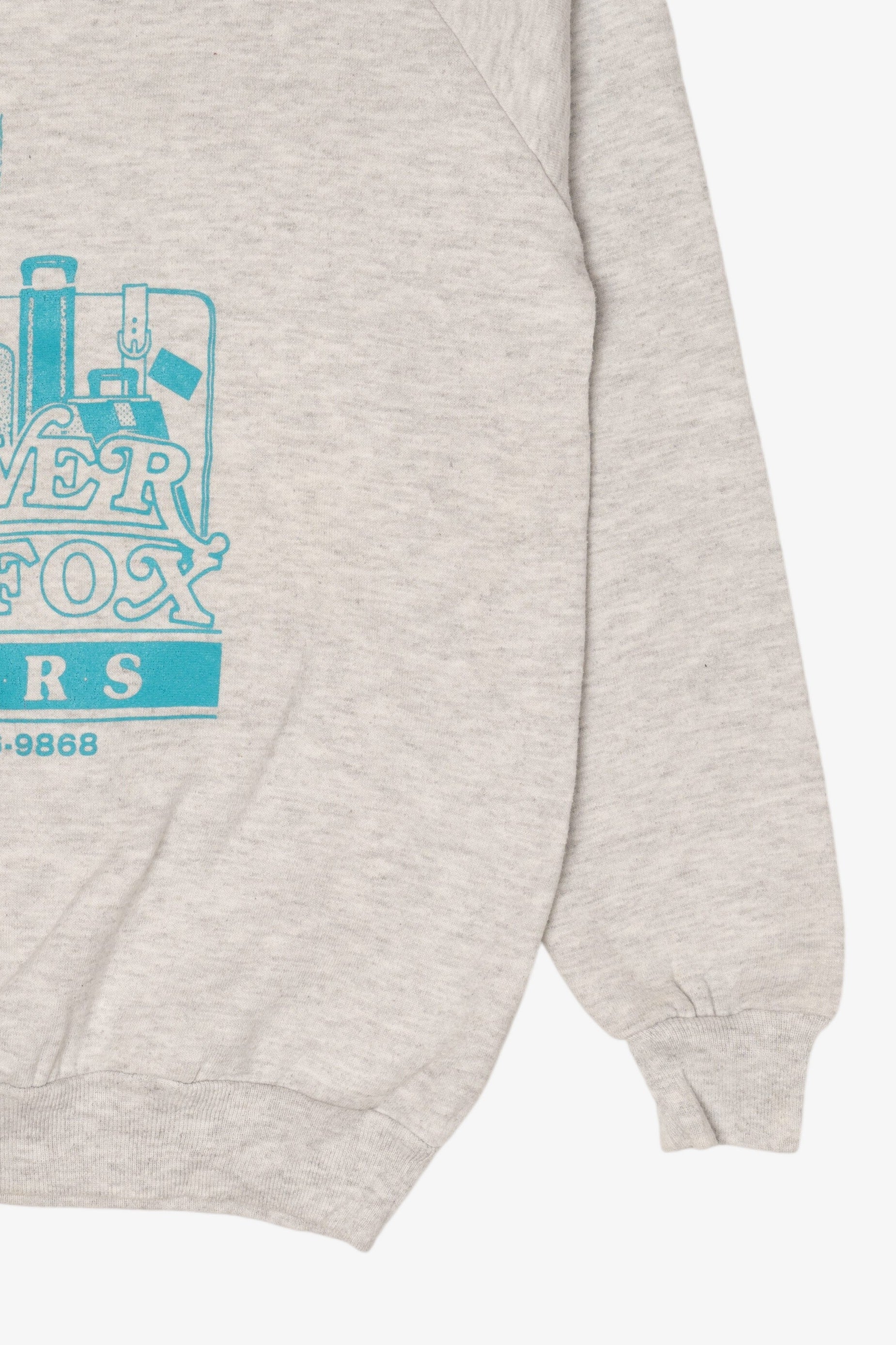 Vintage Light Gray Silver Fox Tours Raglan Sweatshirt (1990s)