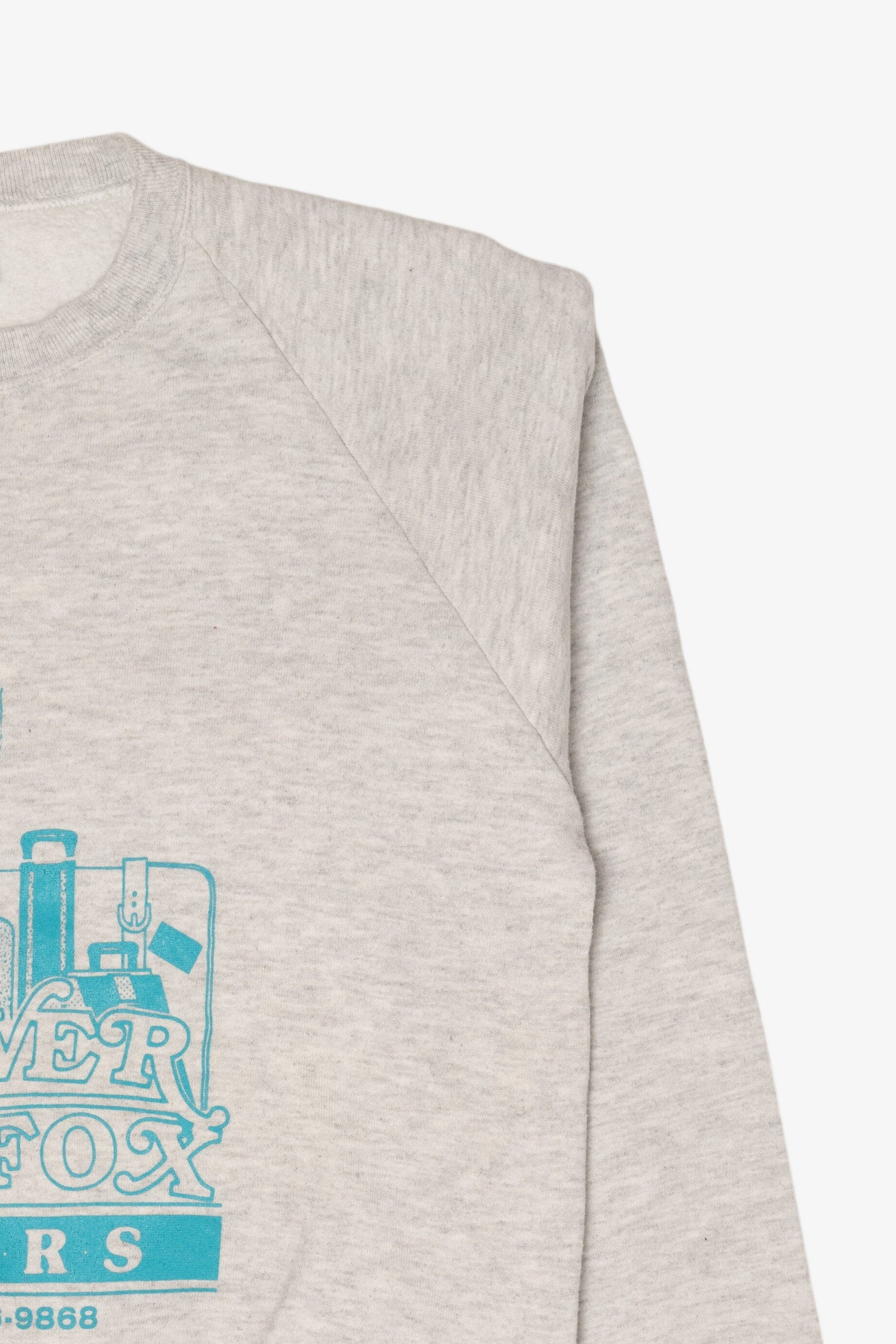 Vintage Light Gray Silver Fox Tours Raglan Sweatshirt (1990s)