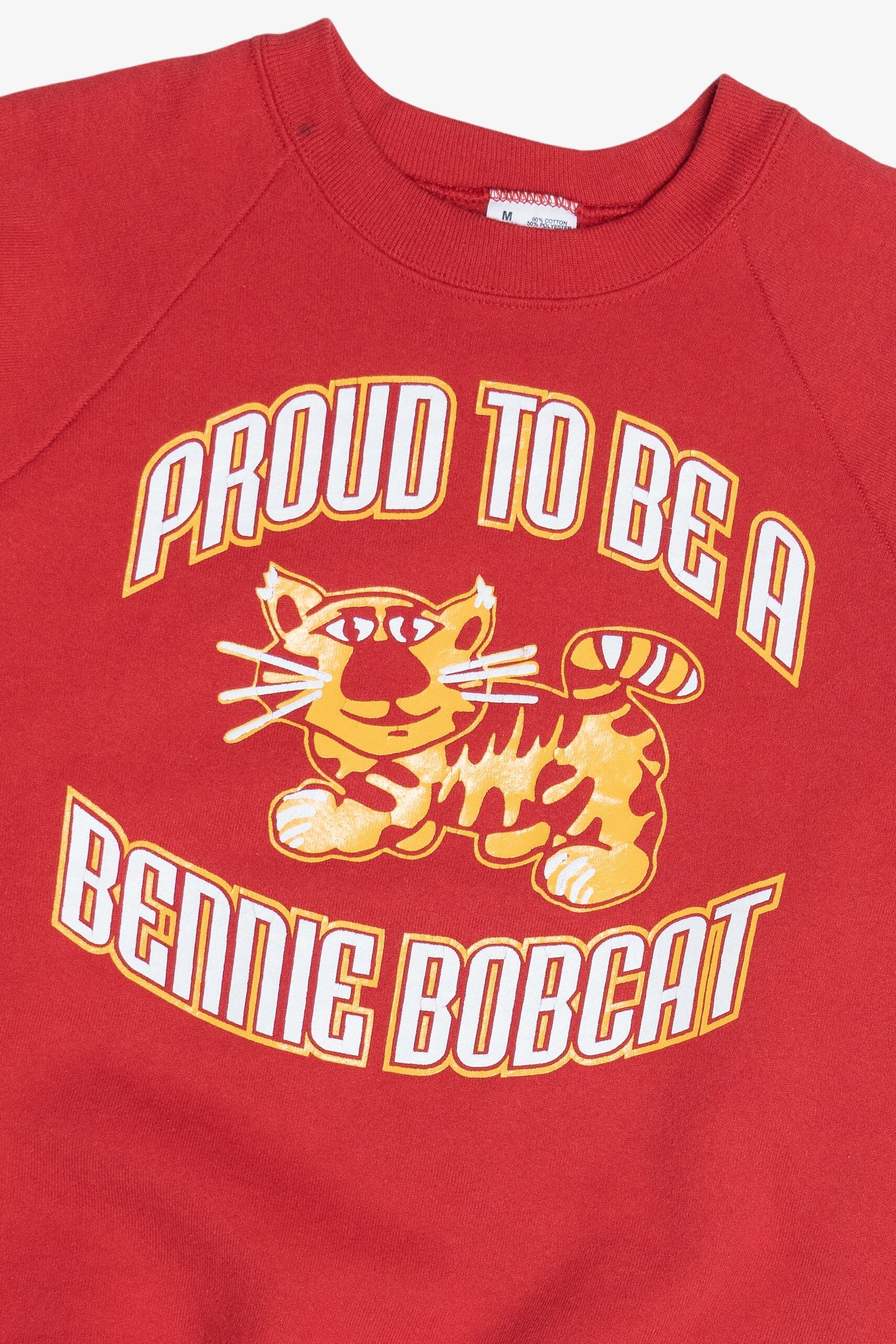 Vintage "Proud To Be A Bennie Bobcat" Mascot Sweatshirt (1990s)