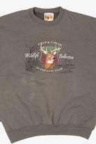 Vintage Field & Stream Wildlife Collection Authentic Gear Deer Buck Sweatshirt (1990s)