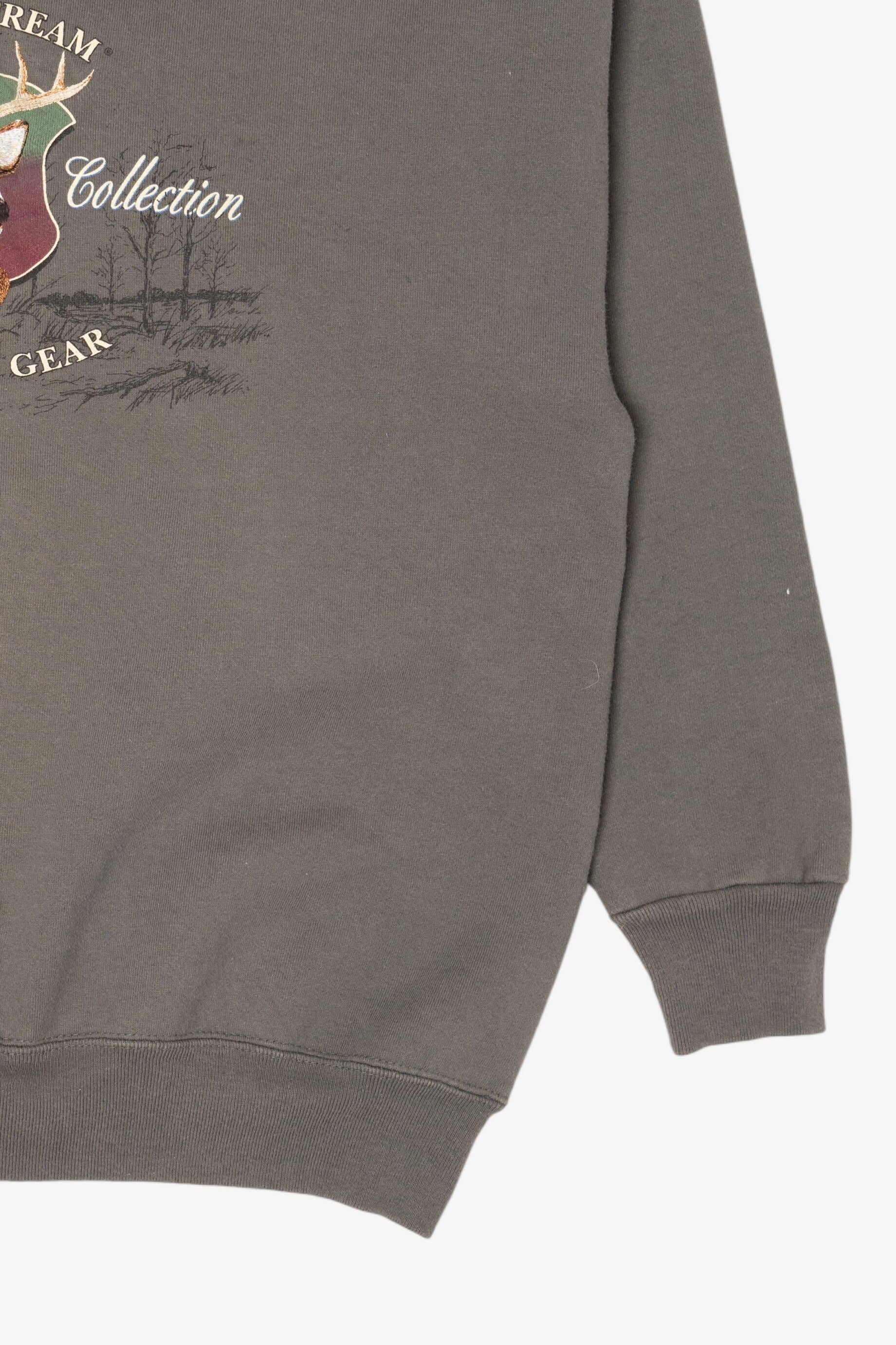 Vintage Field & Stream Wildlife Collection Authentic Gear Deer Buck Sweatshirt (1990s)