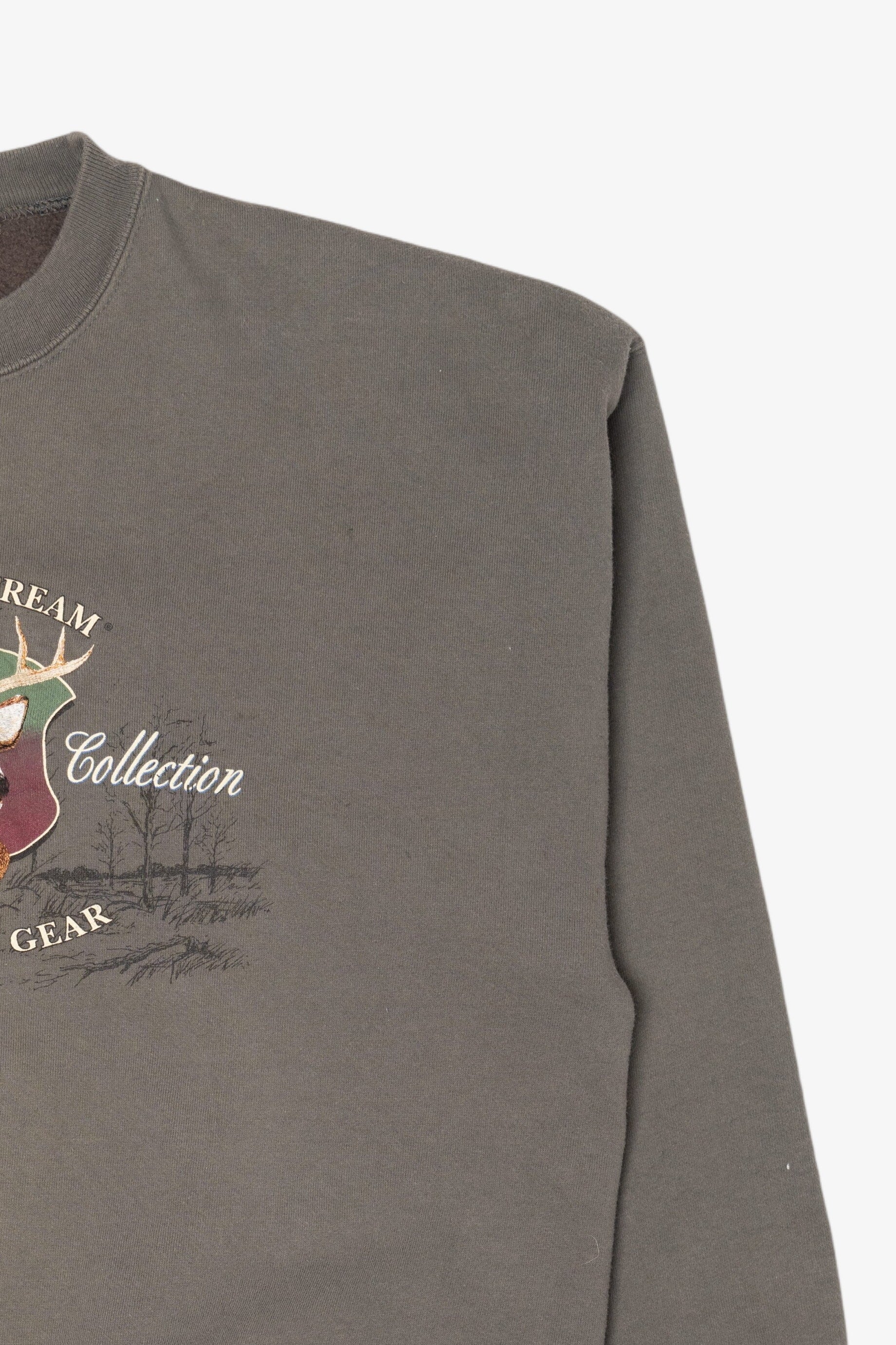Vintage Field & Stream Wildlife Collection Authentic Gear Deer Buck Sweatshirt (1990s)