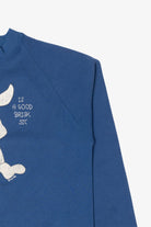 Vintage Blue "My Idea Of Exercise" Funny Bunny Raglan Sweatshirt (1990s)