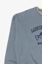 Vintage Light Blue "Lake Legend Lodge Bass Angler" Fish Sweatshirt (1990s)