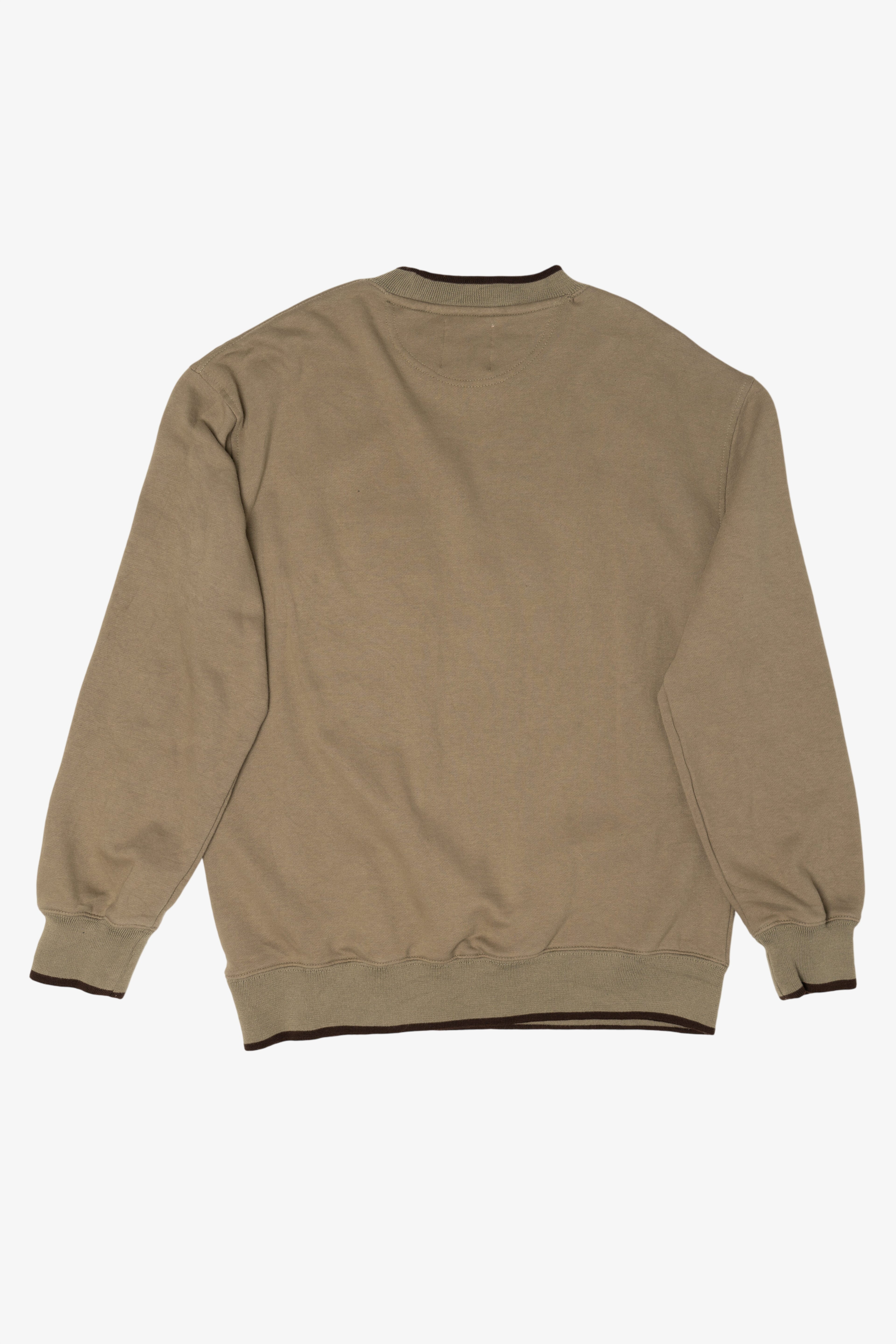 Embroidered Wildlife By Lake Log Cabin Sweatshirt