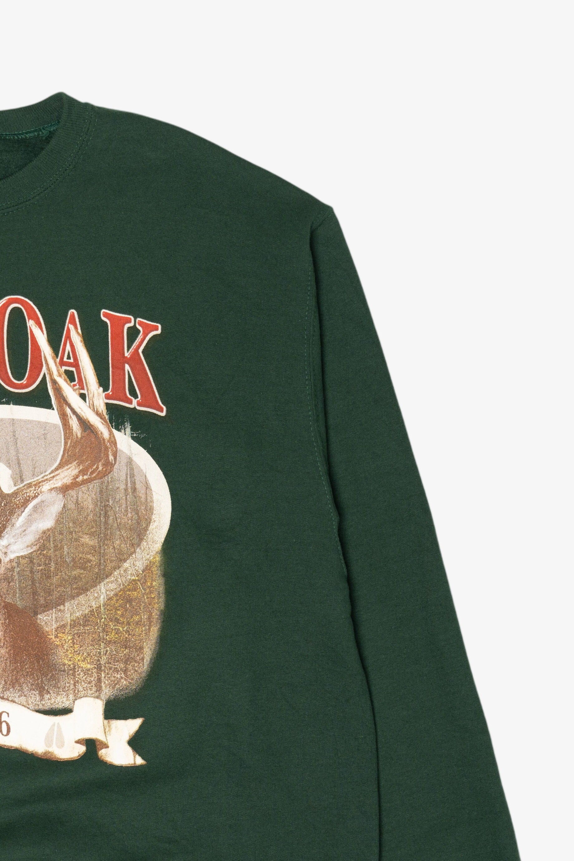 Vintage Green Mossy Oak Deer Buck Sweatshirt (1990s)