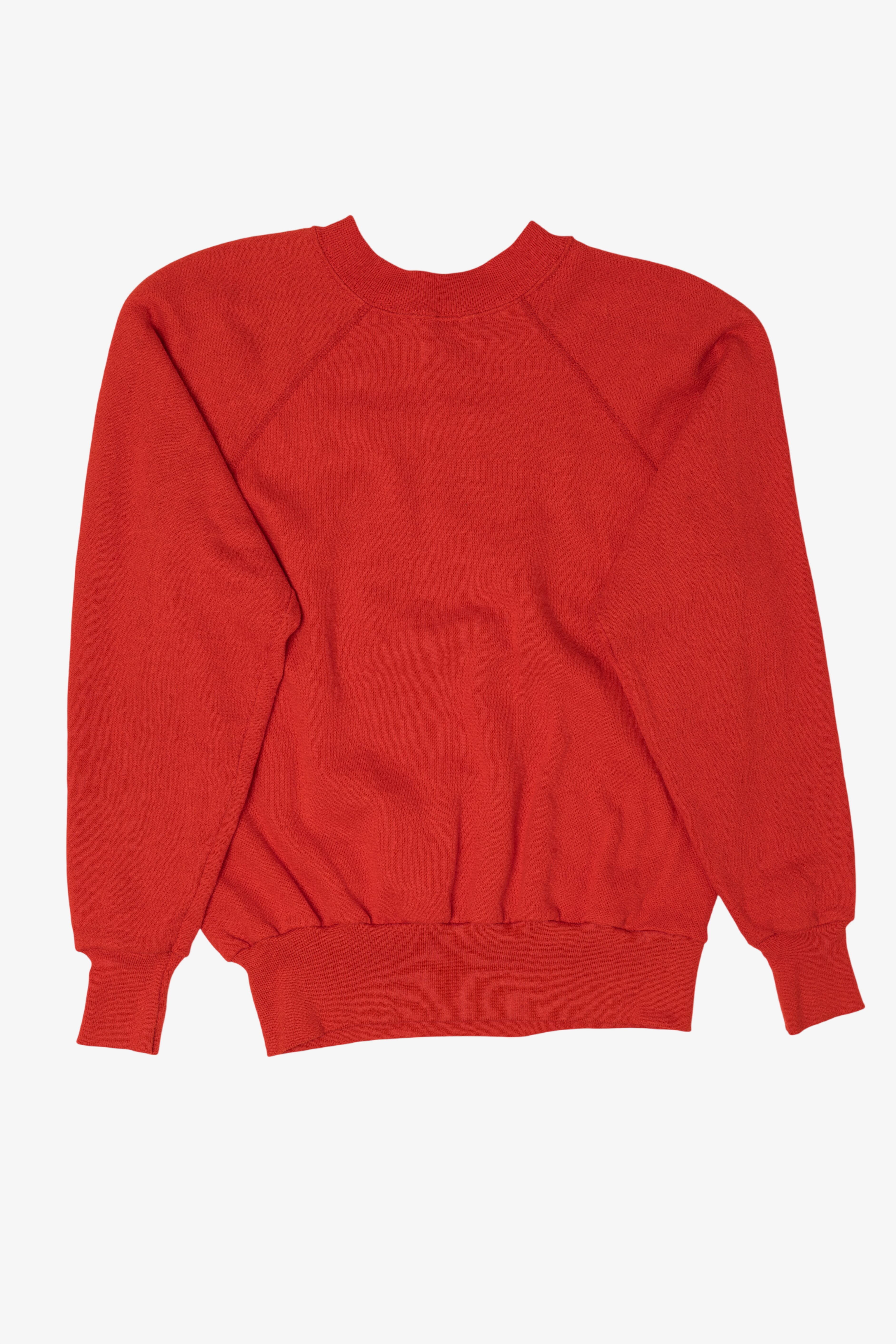 Vintage Red "Ich Liebe Dich" I Love You Teddy Bear Raglan Sweatshirt (1980s)