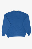 Vintage Blue Butterfly On Flowers Collared Sweatshirt (1990s)