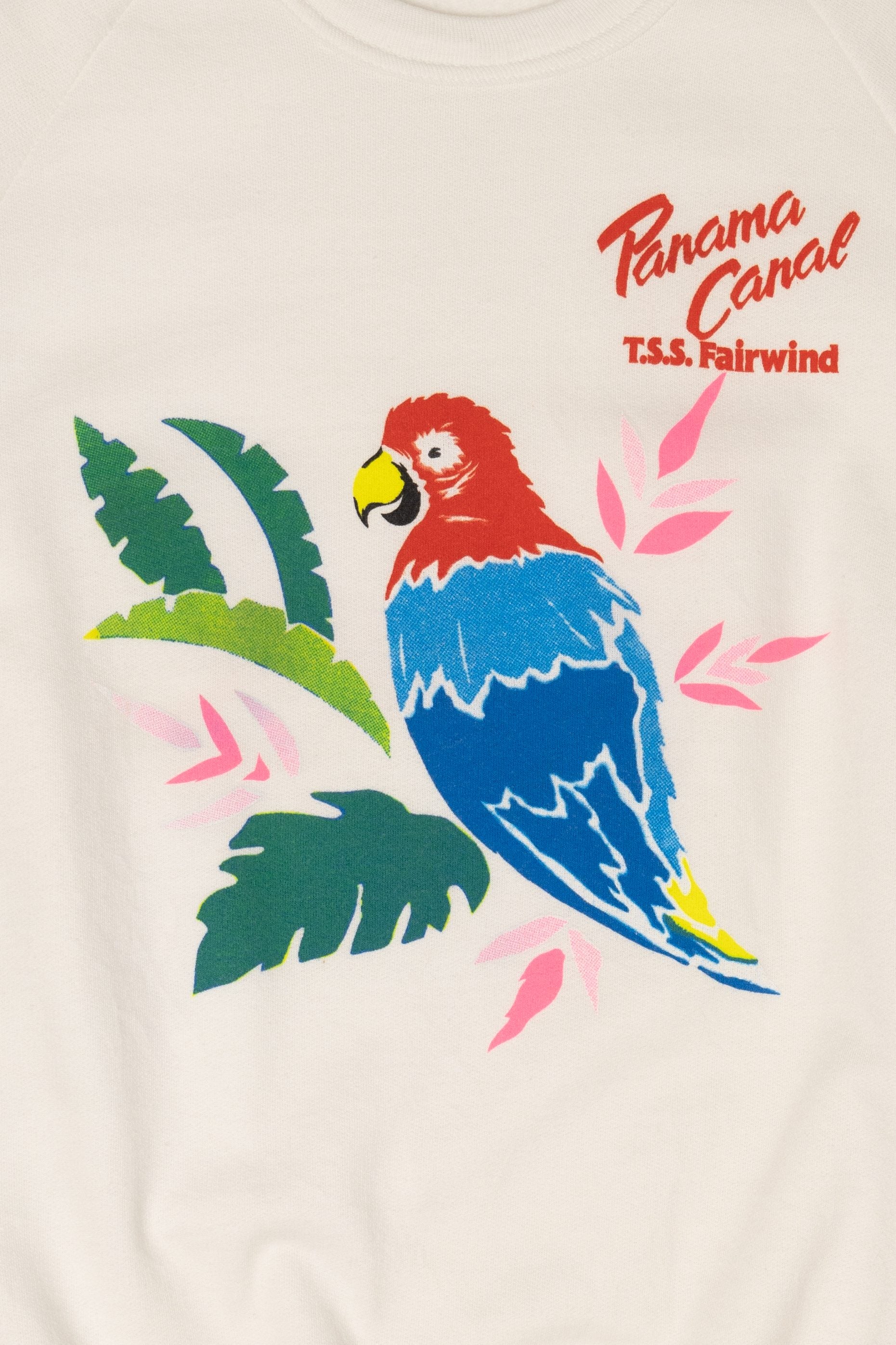 Vintage Panama Canal T.S.S Fairwind Parrot Raglan Sweatshirt (1990s)
