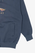Vintage Embroidered Otter "Monterey" Plaid Lined Hooded Sweatshirt (1990s)