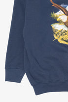 Vintage Navy Blue Bald Eagle Sweatshirt (1990s)