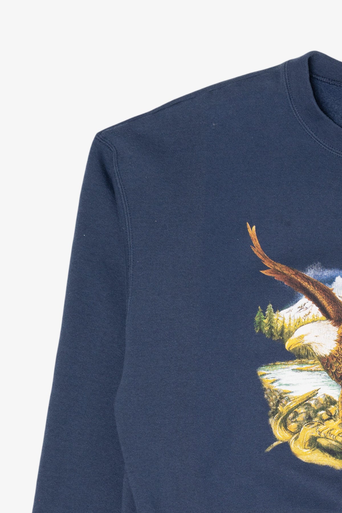 Vintage Navy Blue Bald Eagle Sweatshirt (1990s)