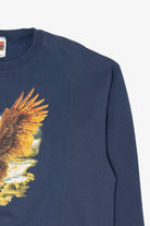 Vintage Navy Blue Bald Eagle Sweatshirt (1990s)