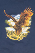 Vintage Navy Blue Bald Eagle Sweatshirt (1990s)