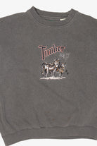 Vintage Embroidered Timber Wolves Sweatshirt (1990s)