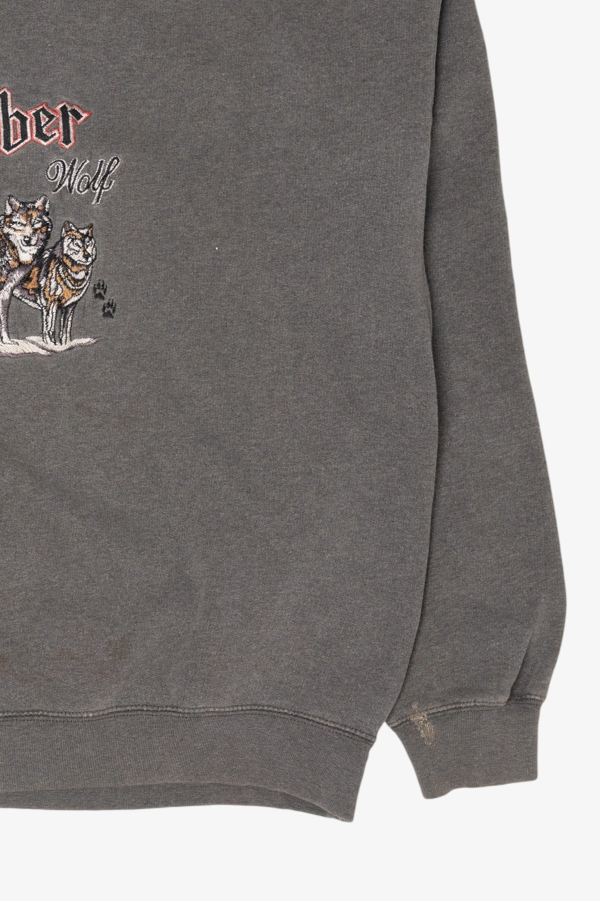 Vintage Embroidered Timber Wolves Sweatshirt (1990s)